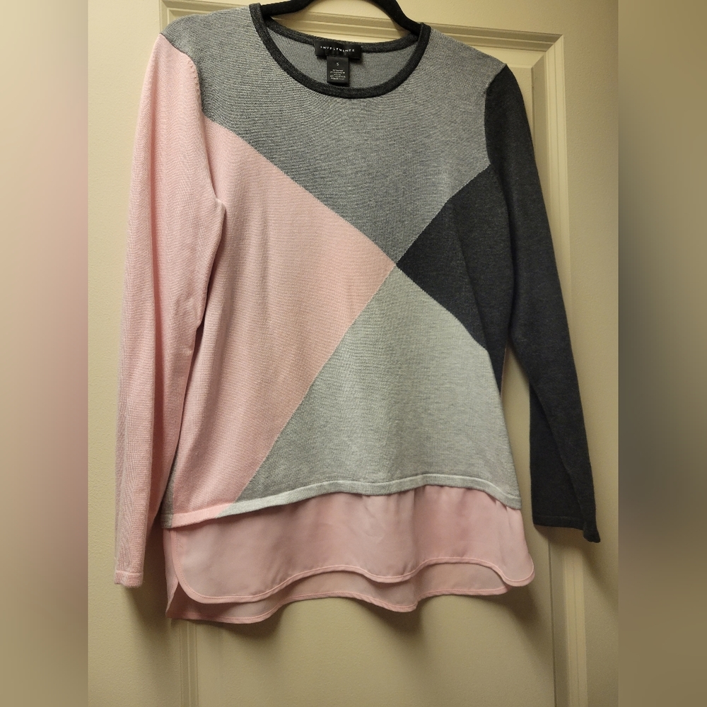 Crew neck long sleeve sweater